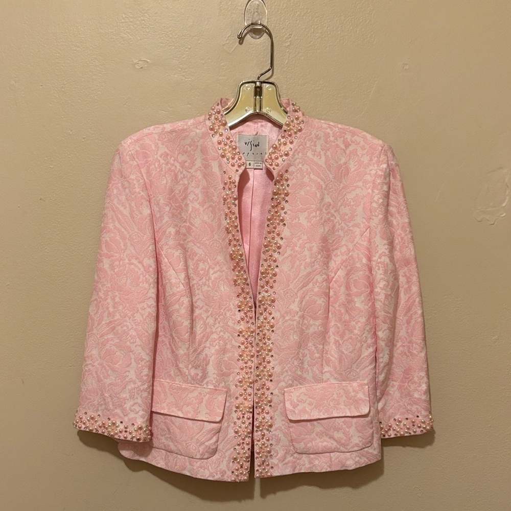 Pink Floral Women's Blazer